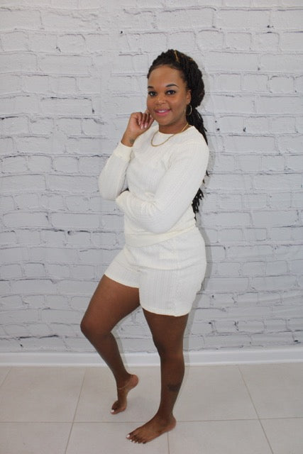 "Staying in" Knitted Mommy & Me Set