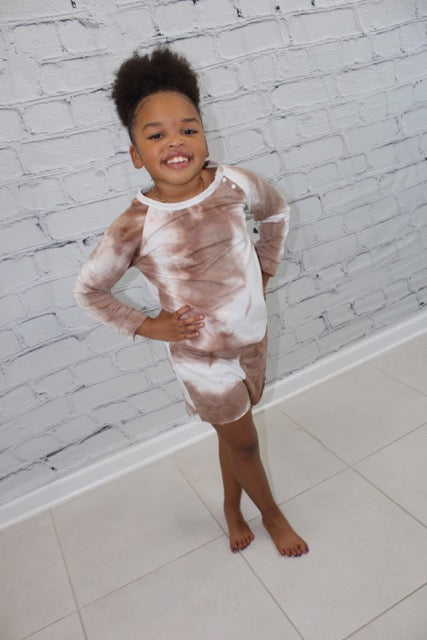 Mommy & Me 2-piece tie-dye set | coffee