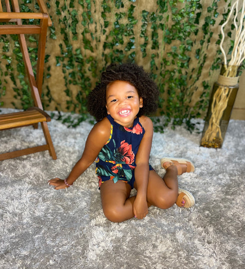 Mommy & Me Printed Short Jumpsuit