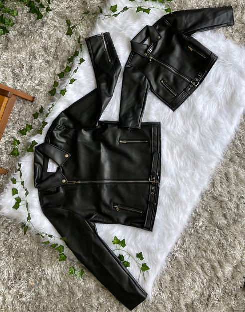 Mommy & Me Faux Leather Jacket