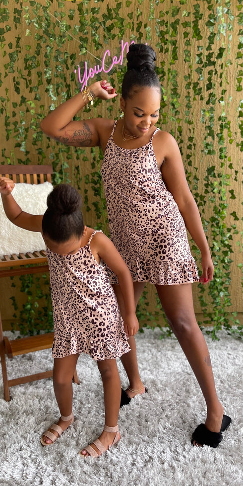Mommy & Me Printed Ruffle Dress