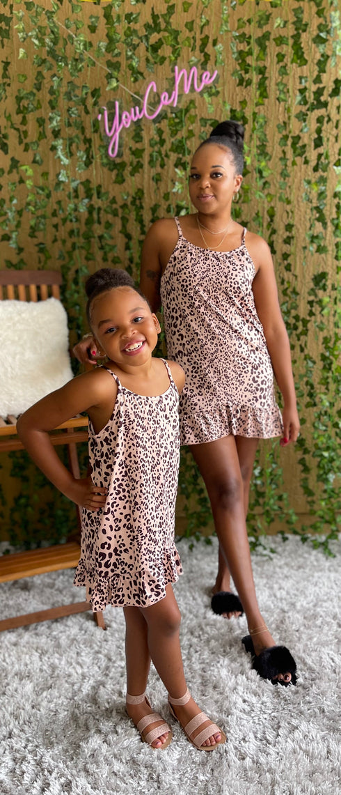 Mommy & Me Printed Ruffle Dress