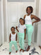 Mommy & Me Fleece Lined Joggers | Mint Green