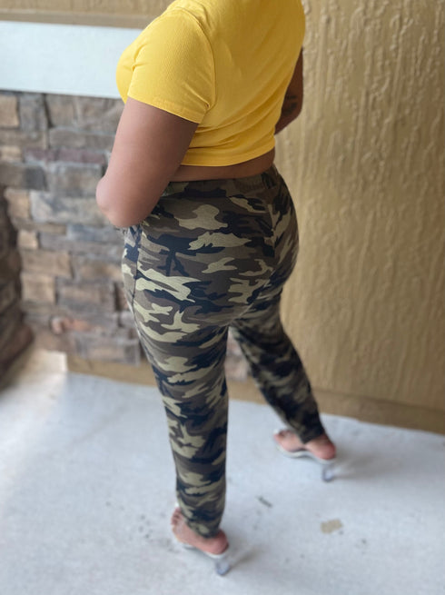 Camouflage Print Family Matching Joggers