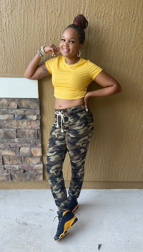 Camouflage Print Family Matching Joggers